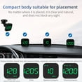 thumbnail image 4 of XZZ Digital GPS Speedometer, Car Universal HUD Head Up Display with Speed MPH, Compass Driving Direction, Fatigue Driving Reminder, Overspeed Alarm Trip Meter, for All Vehicle (G10), 4 of 9