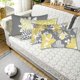 thumbnail image 4 of Funda de almohada decorativa oso de fresa combinación flores grises y amarillas 30*50cm, 4 of 4