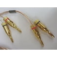 thumbnail image 2 of Iec 16 Awg Speaker Wire Pair With Rca Male (Black & Red) On One End To To 2 Pair Banana Plugs On The Other End 6' Electronic_Wire, 2 of 3