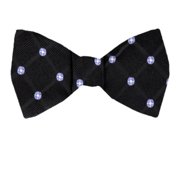 Men's Black Silk Self Tie Bowtie Tie Yourself Bow Ties