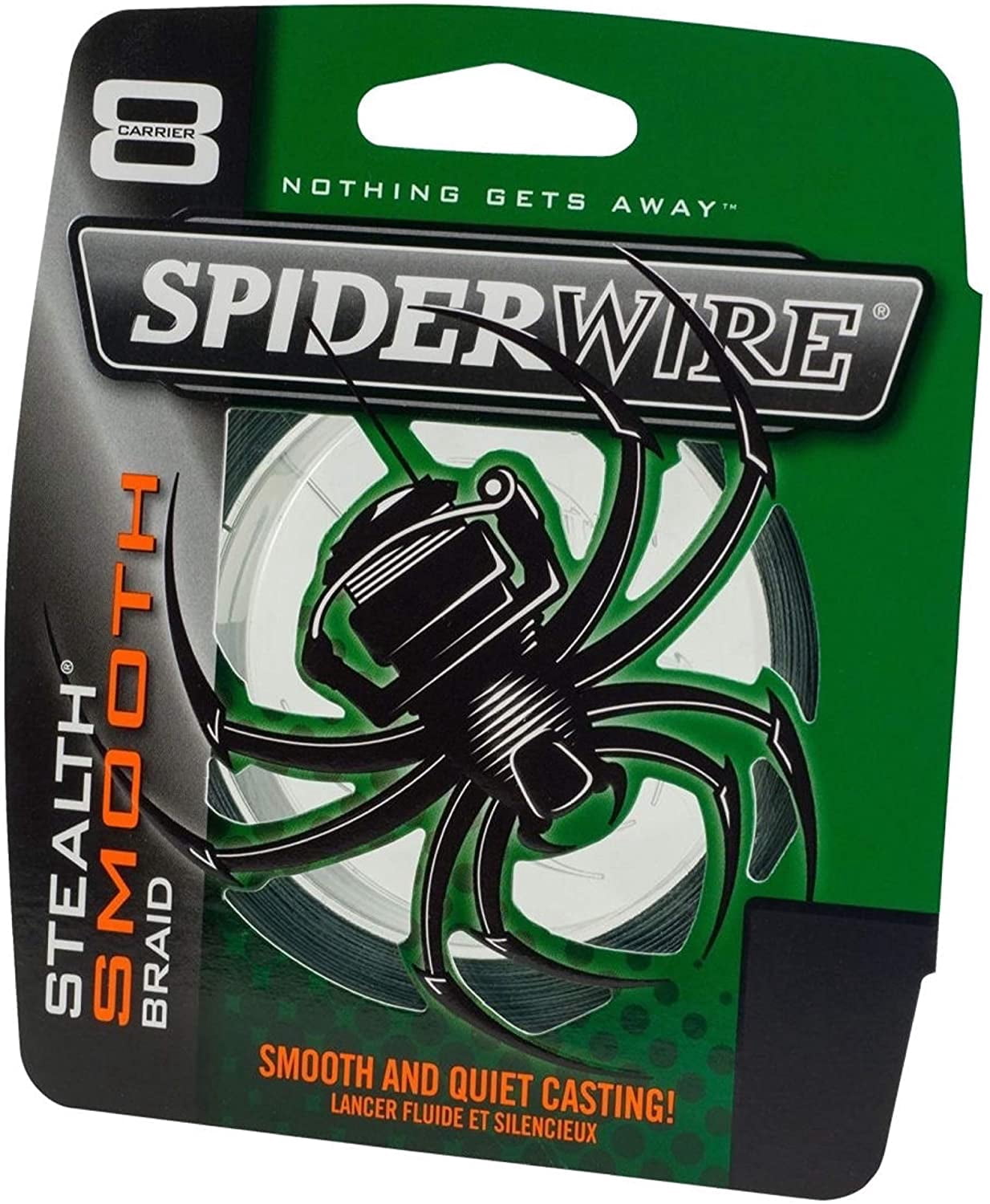 SpiderWire Stealth® Braid Fishing Line, Moss Green, 8 lb Test Strength, 300 yd
