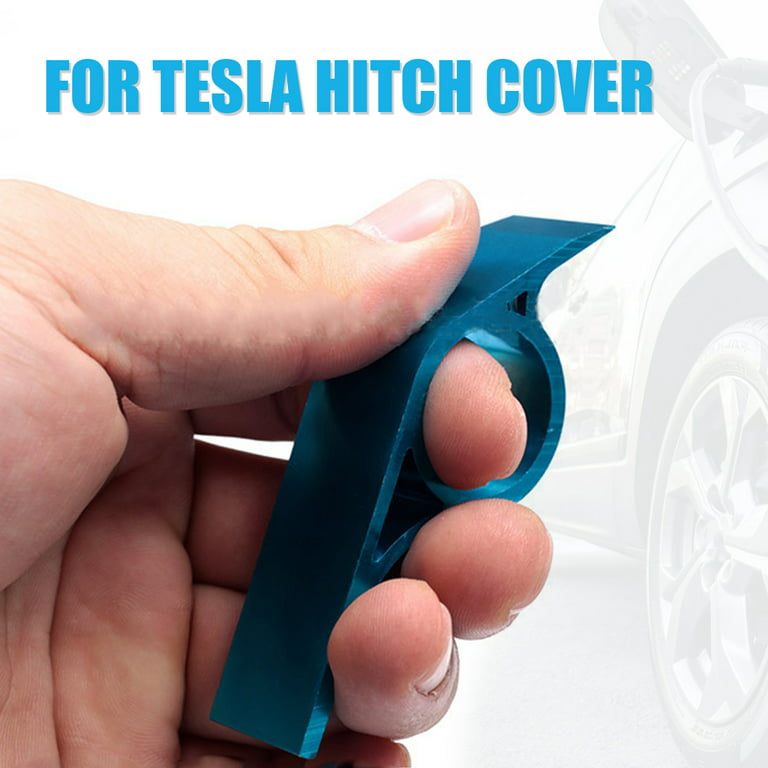 Threns 2Pcs Pry Bar Set Fit for Tesla Model Y 4 Inch Aluminum Alloy  Non-Marring Hitch Cover Removal Tool 
