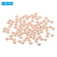 thumbnail image 3 of 5mm Spacer Beads, 100 Pcs Flat Bead Spacers Bulk Flat Round Disc Beads Loose Metal Brass for Jewelry Making, Rose Gold, 3 of 5