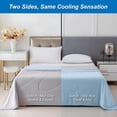 thumbnail image 4 of Cooling Blanket for Hot Sleepers & Night Sweats – Lightweight Breathable Summer Comforter, Double-Sided Cool Fabric, King Size, Gray/Blue, 4 of 9