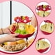 thumbnail image 4 of Plato de cerámica para fruta, bandeja decorativa con tenedores de acero inoxidable para fruta. Manzana 215cmx16cm, 4 of 9