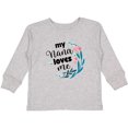 thumbnail image 3 of Inktastic My Nana Loves Me Granddaughter Girls Long Sleeve Toddler T-Shirt, 3 of 5
