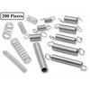 Compression Springs - 200 Piece Compression and Extension Assortment, Hardware Steel Set- Convenient Assorted Kit Comes In 20 Sizes/Stylesâ€“ By Katzco