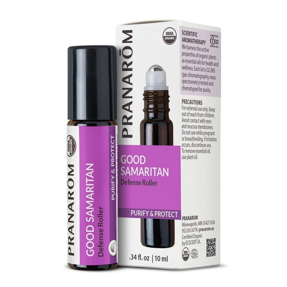 Pranarom Organic Good Samaritan Defense Roller, 10 ml