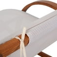 thumbnail image 6 of Deko Living Outdoor Cedar Wood Patio Lounge Daybed with White Textilene Fabric & Canopy, 6 of 8