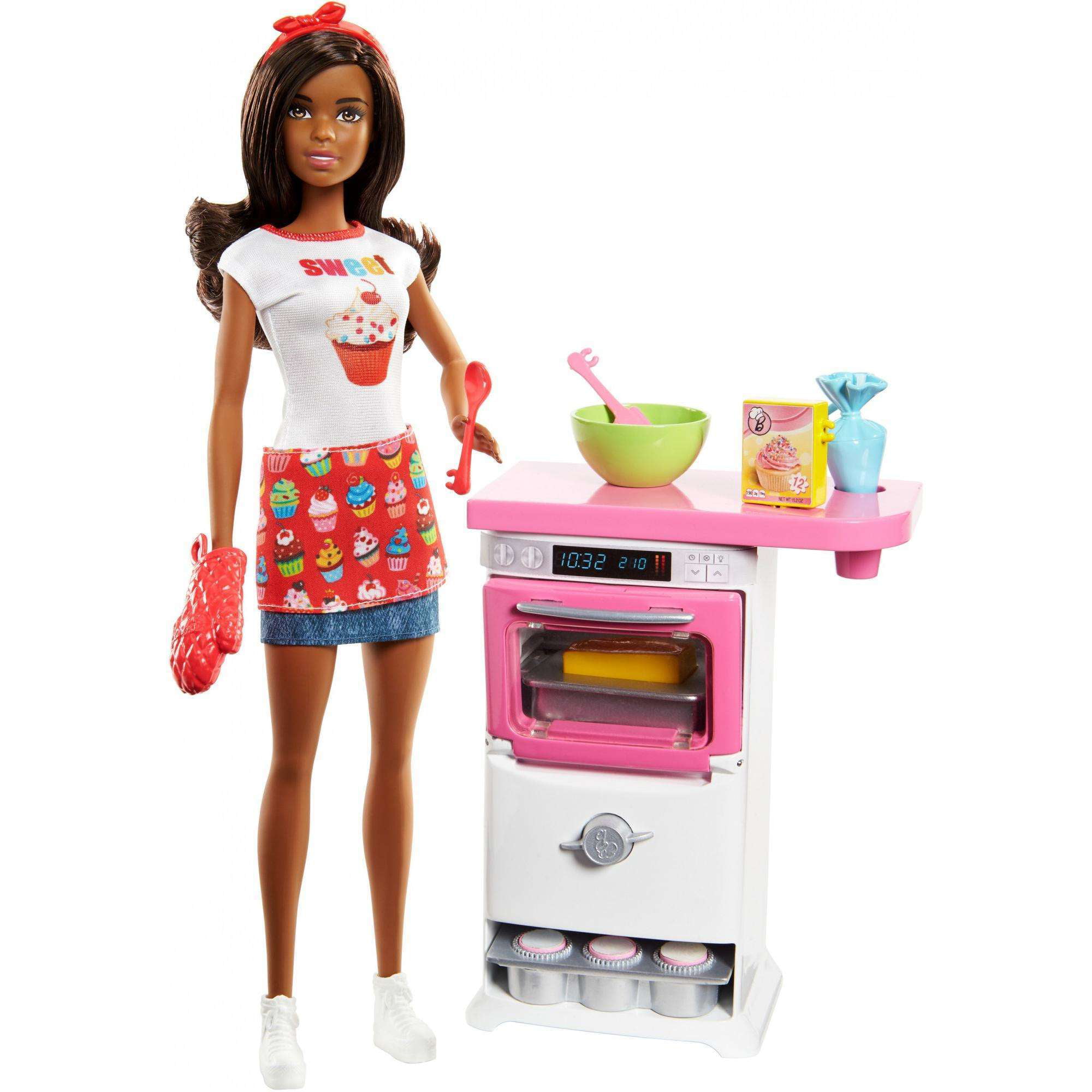  Barbie  Cooking  Baking Chef Storytelling Doll and Play 