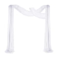 thumbnail image 2 of segolike Arch Drape Wrinkle Resistant 6 Yard 70x550cm Party Backdrop Curtain Panels Arbor 2pcs White, 2 of 9