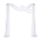 thumbnail image 2 of Arch Drape resistente a las arrugas, 6 yardas, 70x550cm, telón de fondo para fiestas, paneles de cortina, cenador 2 uds blanco Yuyangstore cortina de arco de boda, 2 of 8