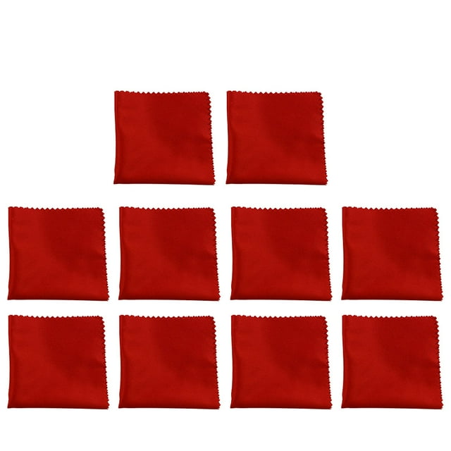 100 Pieces Glasses Wipes Colorful Stylish Different Wear-resistant Unique Design Exquisite Appearance Distinctive Cleaning Cloth 187C Red 15*15CM