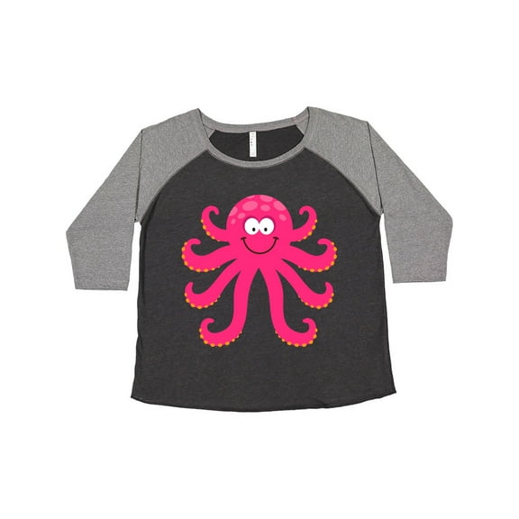 Inktastic Octopus Sea Creature Pink Girls Women's Plus Size T-Shirt