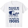 thumbnail image 3 of 100% Cotton Vintage 1900s Retro Dad T-Shirt, Funny Century Themed Graphic Tee for Fathers Day, 100% Cotton Unisex Crewneck Short Sleeve, Classic Old School Humor S Golf Gift T-Shirt For Men and Women, 3 of 8
