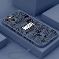 thumbnail image 1 of Marvel superhero cartoon For Apple iPhone 15 14 13 12 11 Pro Max Plus 8 7 SE Liquid Left Rope Phone Case Capa Soft Cover DMH, 1 of 7