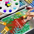 thumbnail image 5 of 10Pcs Flat Paint Brushes 1 Inch Acrylic Paint Brush Big Paint Brushes Watercolor Synthetic Brushes Bulk Wooden Handle Painting Brush Detail Oil Brush for Kid Adult Crafts Face Body Furniture, 5 of 5