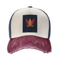 thumbnail image 2 of Thailand National Emblem Distressed Baseball Cap Dad Hats for Men Women Vintage Trucker Hat Low Profile Ball Caps, 2 of 7