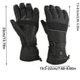 thumbnail image 3 of Clearance Boovnll Heated Gloves for Men, Thicken Fleece Liner Touchscreen Windproof Waterproof Heated Gloves for Women Men Motorcycle, Running, Cycling, Driving, Typing, Heated Gloves, 3 of 9