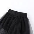 thumbnail image 3 of GYRATEDREAM Girls Tulle Skirt A-Line High Low Asymmetrical Ruffle Hem Mesh High Waist Mini Bodycon Skirt for 1-2Y Black, 3 of 9