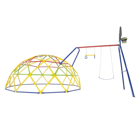 ActivPlay Geo Dome Climber Swing Set with Saddle Seat (Box 1/3)