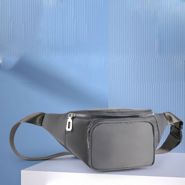 Riñonera ZKCCNUK para correr, con cinturón ajustable y dos bolsillos con cremallera, ideal para mujeres y hombres. Ideal para entrenar, viajar, trotar, andar en bicicleta y hacer senderismo.