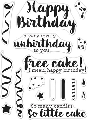 Hero Arts CM321 Clear Stamp Greetings Birthday