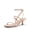 NUDE, variant on Kitten Heels for Women, Strappy Square Open Toe Ankle Buckle Heeled Sandals Wedding Party Dress Shoes