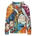 thumbnail image 5 of Adventure Time Kids Hoodie Cozy Hooded Sweatshirt Long Sleeve Sweater Tops Pullover Hoodies Boys Girls 12-14Y, 5 of 8