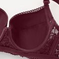 thumbnail image 4 of ATOYSOY Bralettes for Women Lace Bras Wireless Beautiful Back Underwear Comfy Bra No Padded (Red,L), 4 of 5