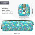 thumbnail image 3 of Disketp Donut Estuche de Lápices de Cuero con Cierre, Estuche Compacto para Papelería, Bolígrafos y Accesorios Pequeños, 3 of 7