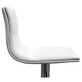 thumbnail image 3 of Best Master Tabouret de Bar Pivotant Moderne avec Look Cristal/tufté en Blanc (Ensemble de 2), 3 of 3