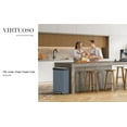 thumbnail image 2 of Home Zone Living 18.5 gal/70 Liter Kitchen Garbage Can Stainless Steel, Glacier, 2 of 13