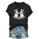 thumbnail image 2 of Haivin Womens 2026 Summer Round Neck Loose Tops Easter Printed Fashion Blouse T Shirt Dressy Casual Short Sleeve Shirts, 2 of 6