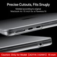 Invisible Armor for MacBook Air 15 inch Case 2023 2024 New M3 M2 [Same