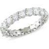 Sterling Silver 3mm Cubic Zirconia Full Eternity Ring