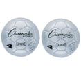 thumbnail image 2 of "Champion Sports Extreme Soccer Ball, Size 4, Silver, Pack of 2", 2 of 2