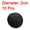 Black, variant on Wool Felt Balls Beads Woolen Fabric 2cm 20mm Black for Home Crafts 10Pcs