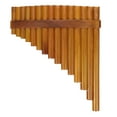 thumbnail image 1 of Weiweiguan 1 Set Bamboo 15-pipe Pan Flute Professional Pan Pipe for Beginners Wood Color, 1 of 7