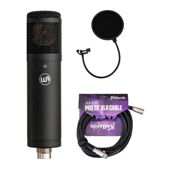 Micrófono de condensador Warm Audio WA-47jr SE Black +Bundle