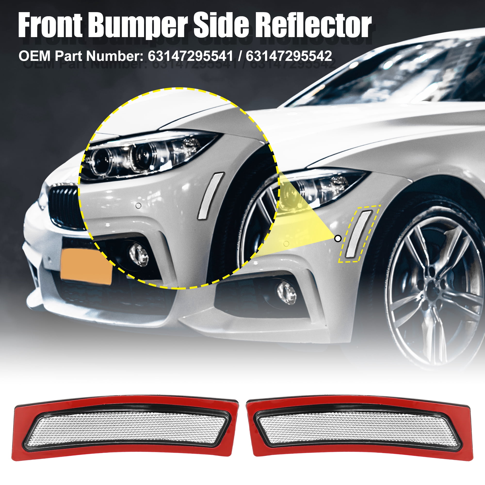 Unique Bargains Front Bumper Reflector Side Marker for BMW F30 F31 LCI 3 Series 320i