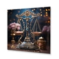 thumbnail image 2 of Designart "Balancing the Spirit I" Astrology Metal Art Living Room, 2 of 5