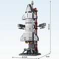 thumbnail image 1 of Space Rocket Launch Center Building Blocks Set, Aerospace Space Station and Spacecraft Model, DIY Aviation City STEM Bricks Toy, Creative Educational Gift for Kids, 1 of 7