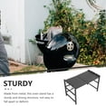 thumbnail image 3 of PAMINGONO Microwave Oven Rack Adjustable Extendable Heavy Duty Metal Kitchen Stand with Hooks for Storage Use Black, 3 of 8