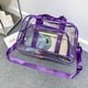 thumbnail image 3 of Mochila Bolsa de lona de PVC transparente Bolsa de fitness deportiva de gran capacidad para acampar (púrpura) Tmvgtek Para Estrenar, 3 of 5