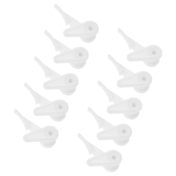 MLINS 10Pcs Ceiling Lamp Shade Clips Light Fixture Installation Clips Plastic Ceiling Light Fixed Clips For LED Ceiling Lamps Ceiling Flush Mount Bracket White