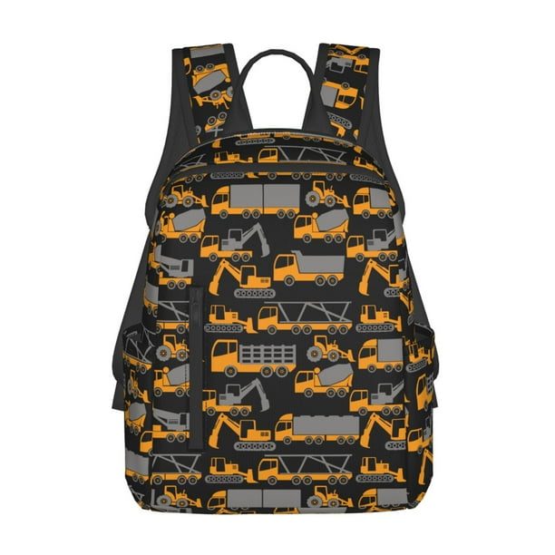 Disketp Yellow Excavator Mochila Ligera e Impermeable, Mochila de Día Resistente para Viajes, Senderismo y Uso Diario para Hombre y Mujer