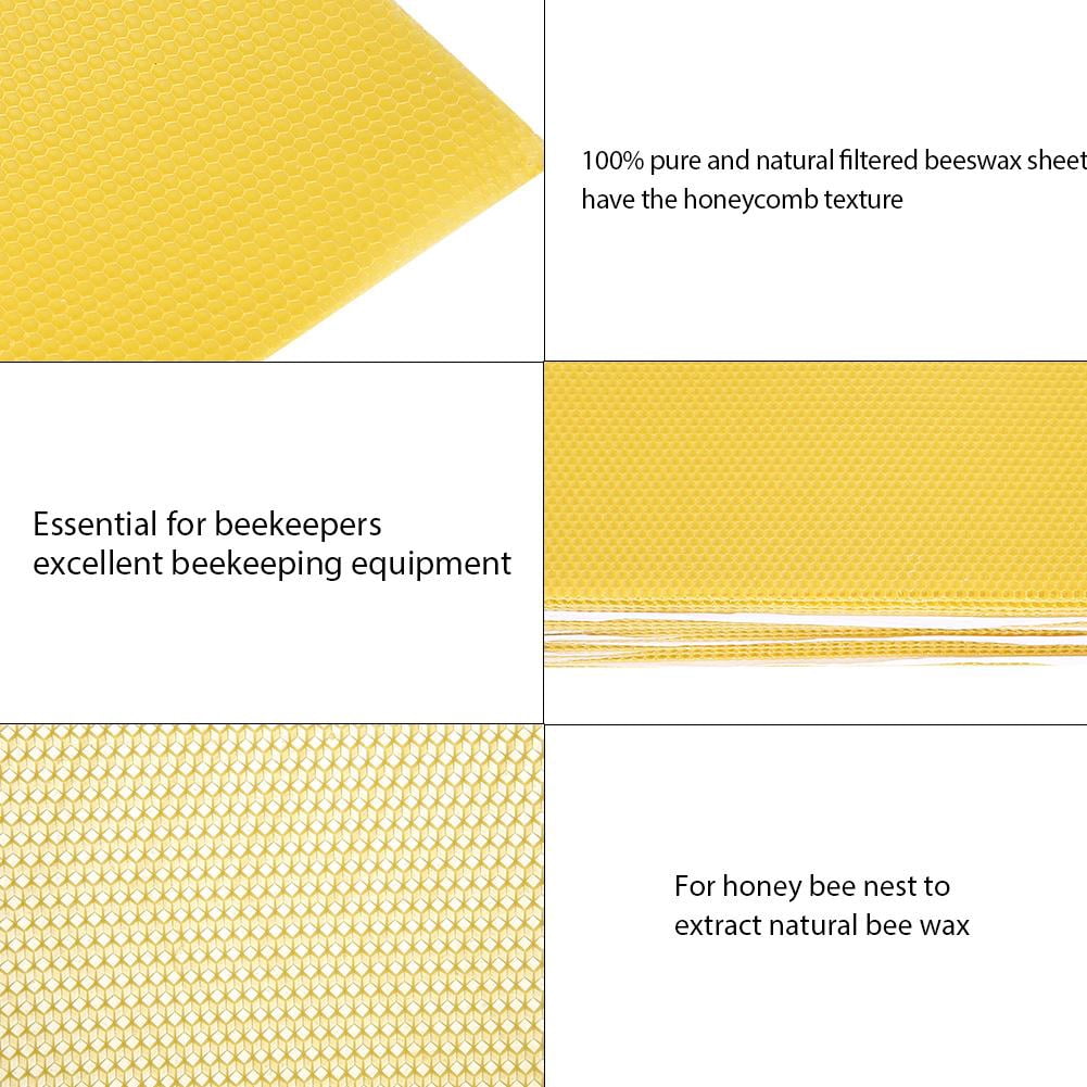 Tebru Wax Foundation, Beekeeping Sheets,30PCS Beekeeping Nest