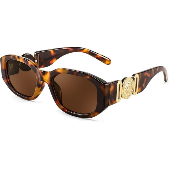 FEISEDY Retro Trendy Rectangle Sunglasses Women Men Vintage 90s Small Narrow Square Sunglasses B2322