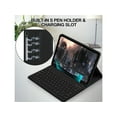 thumbnail image 3 of Keyboard Case with Wireless Mouse Combo for Samsung Galaxy Tab S8 2022 / Tab S7 2020 11 inch Model SM-X700/X706/T870/T875/T876, Smart Folio Cover with Magnetic Detachable Wireless Keyboard and Mice, 3 of 7